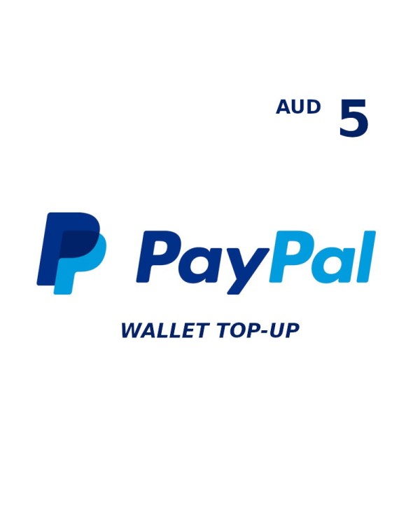 PayPal Wallet AUD 5 Top Up Key GLOBAL